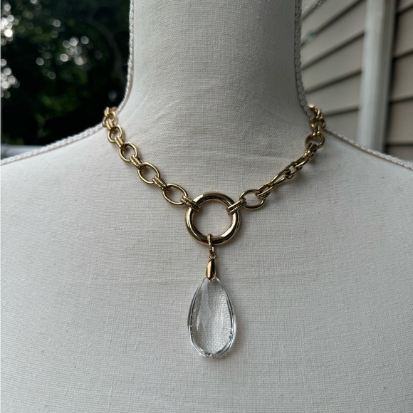 MIKE GOLD STATEMENT NECKLACE - Picture 2 of 7